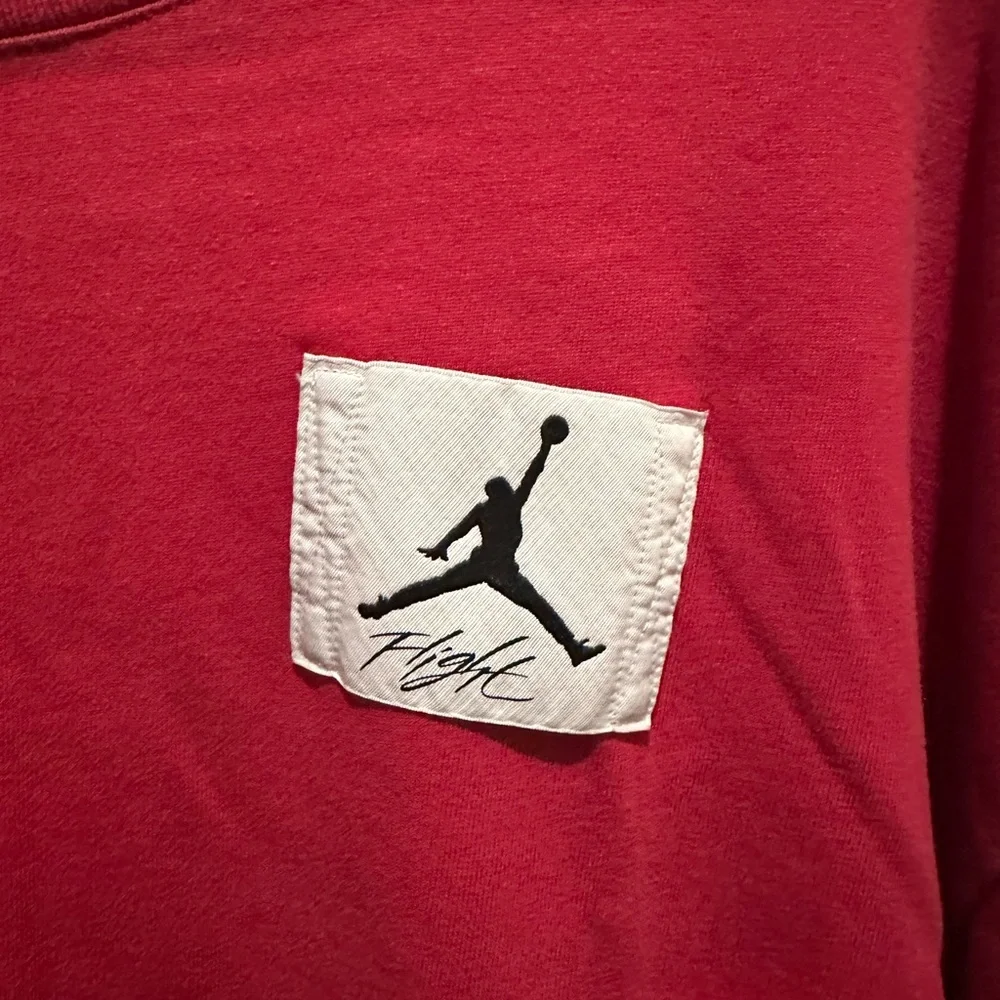 NWT Nike Jordan Flight Essentials Men's Oversized Graphic T-Shirt Cardinal Red